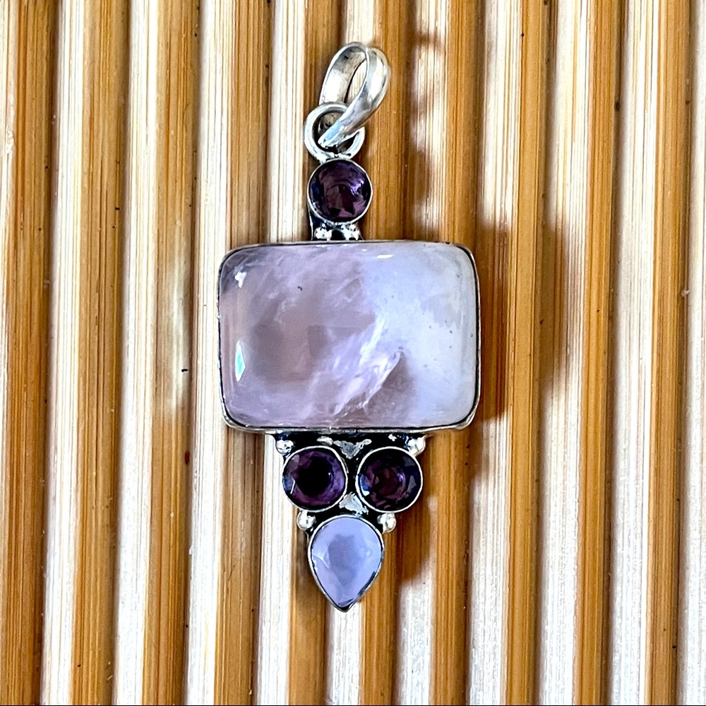 Morganite & Rose Quartz Pendant